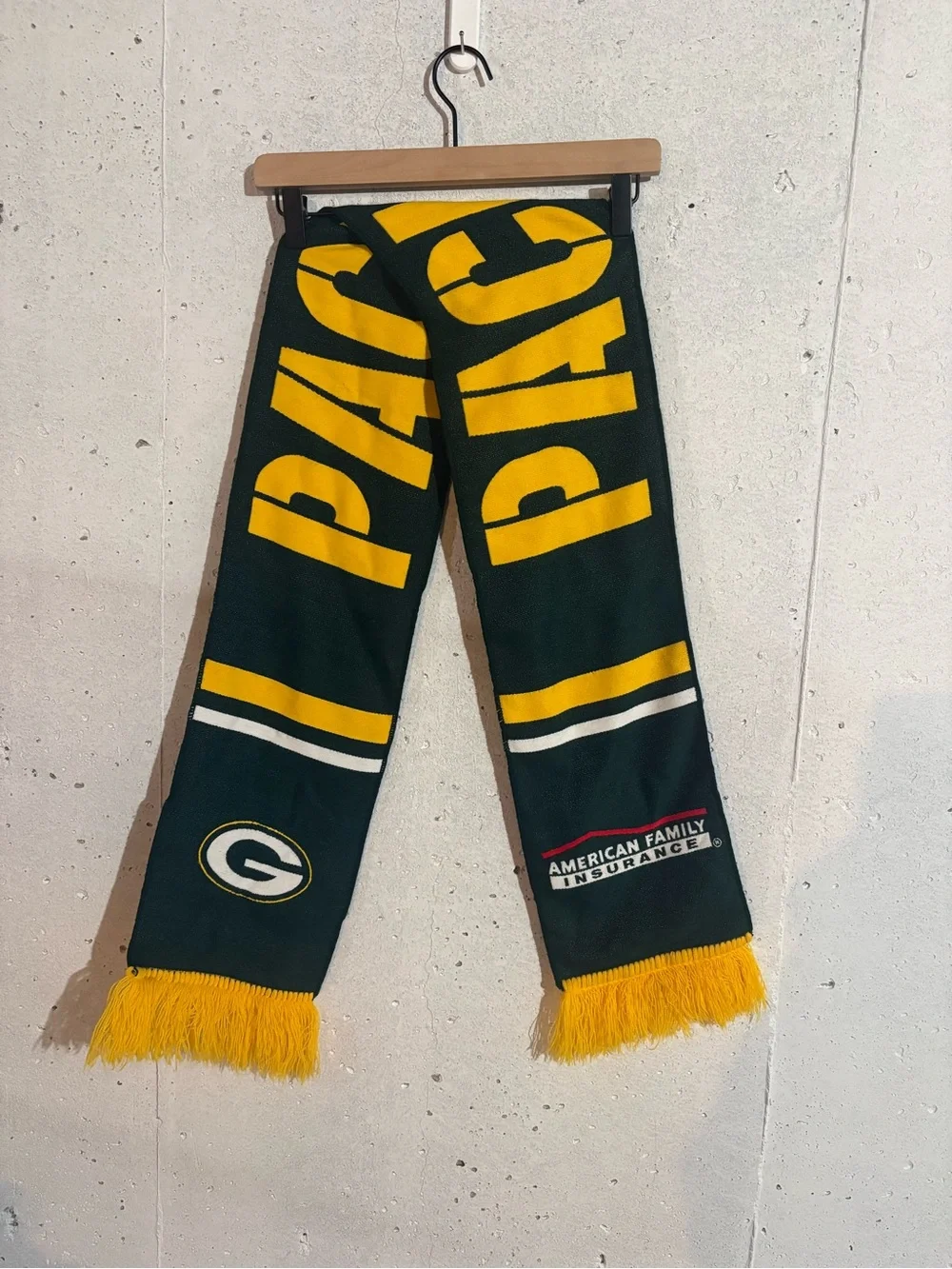 Lot of 2 Green Bay Packers Logo Scarves